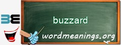 WordMeaning blackboard for buzzard